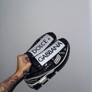 Dolce & Gabbana Monochrome Slip-On Sneakers
